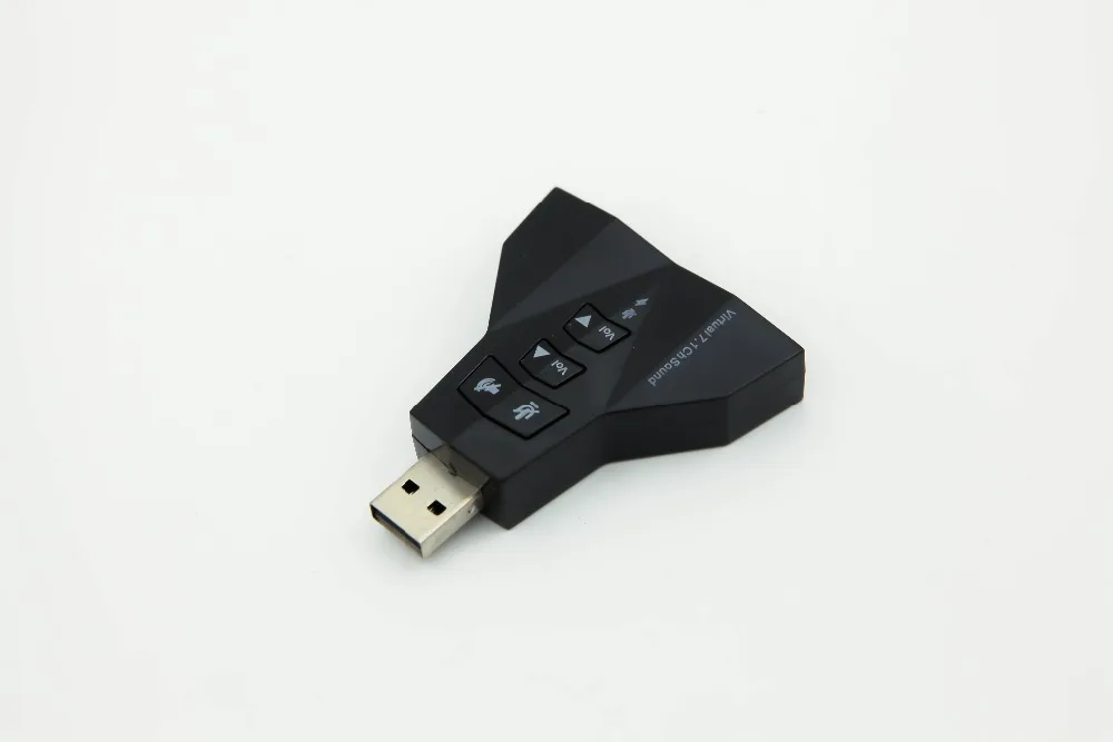 Microphone MIC Headset 7.1 Ch 3D Audio Card Converter Double Sound Card Virtual 7.1 Channel USB 2.0 Audio Adapter Dual