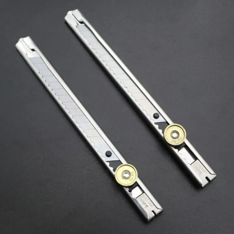30 도 블레이드 휴대용 자동 잠금 유틸리티 나이프 종이 커터 개폐식 면도기 아트 문구, 학생 선물