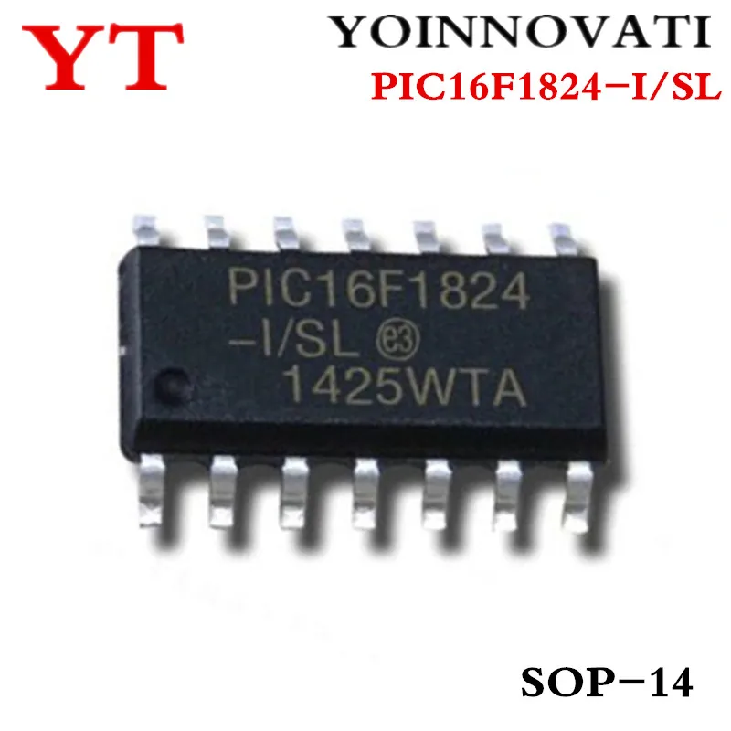  50pcs/lot PIC16F1824-I/SL PIC16F1824 MCU 8BIT 7KB FLASH 14SOIC best quality.