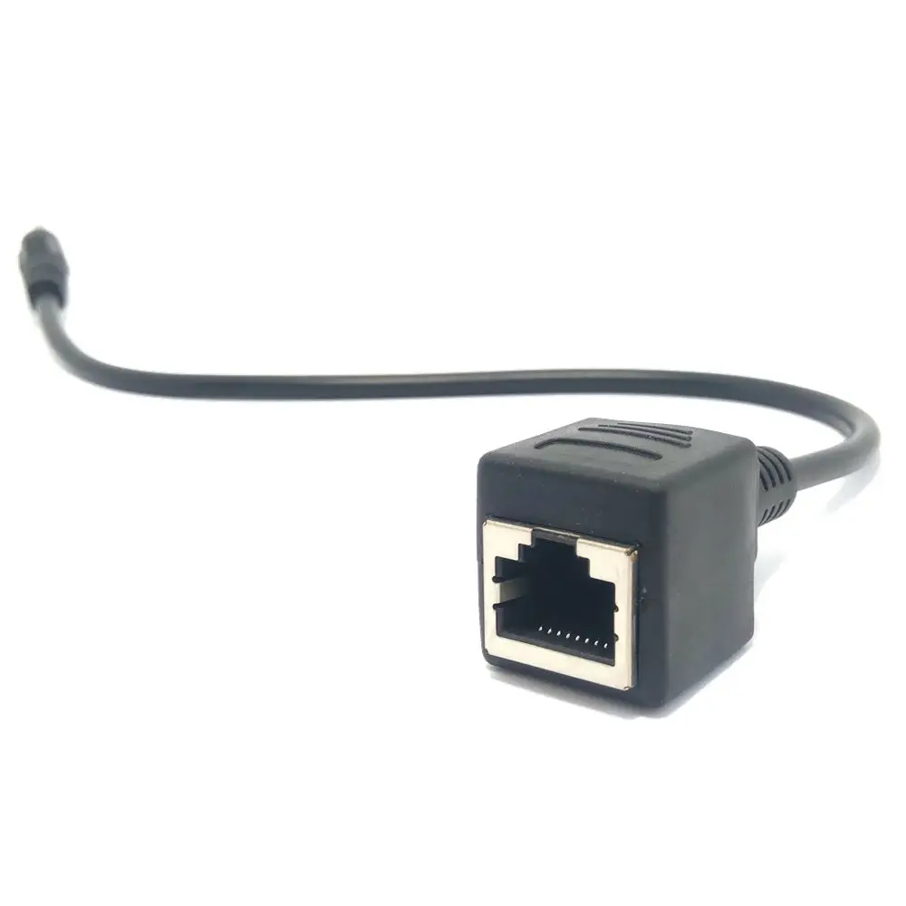 RJ45 3.5 تمديد الصوت الحبل استخدام خط الشبكة تمديد الصوت 3.5 ذكر Rj45 أنثى موسع 3.5 Rj45 ذكر أنثى إطالة كابل