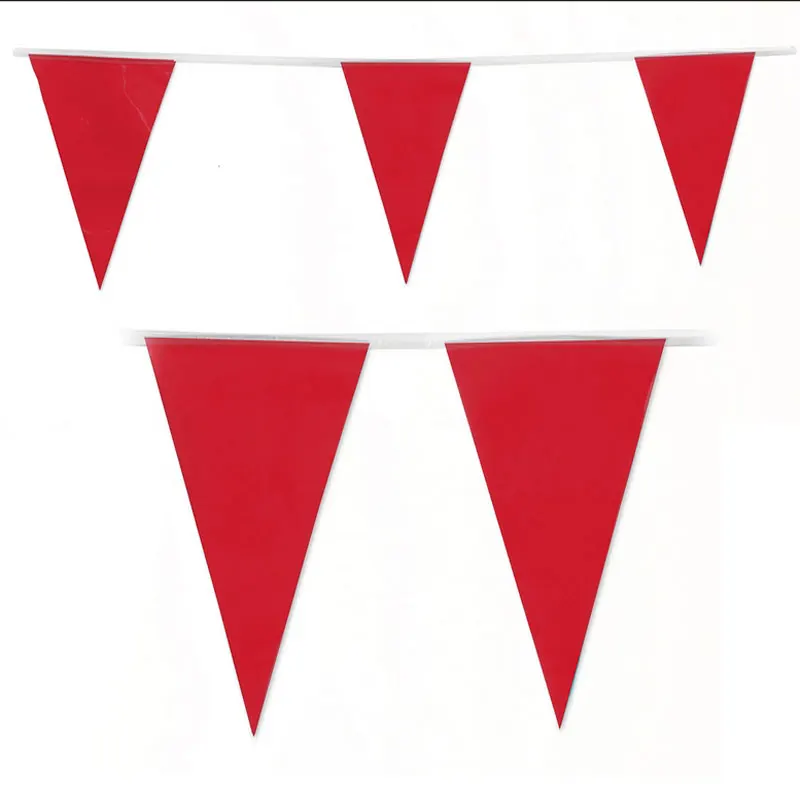 

80 M Big size Red Fabric Bunting flags garden Party supplies,festive &party decoration,Red wedding Christmas birthday supplies