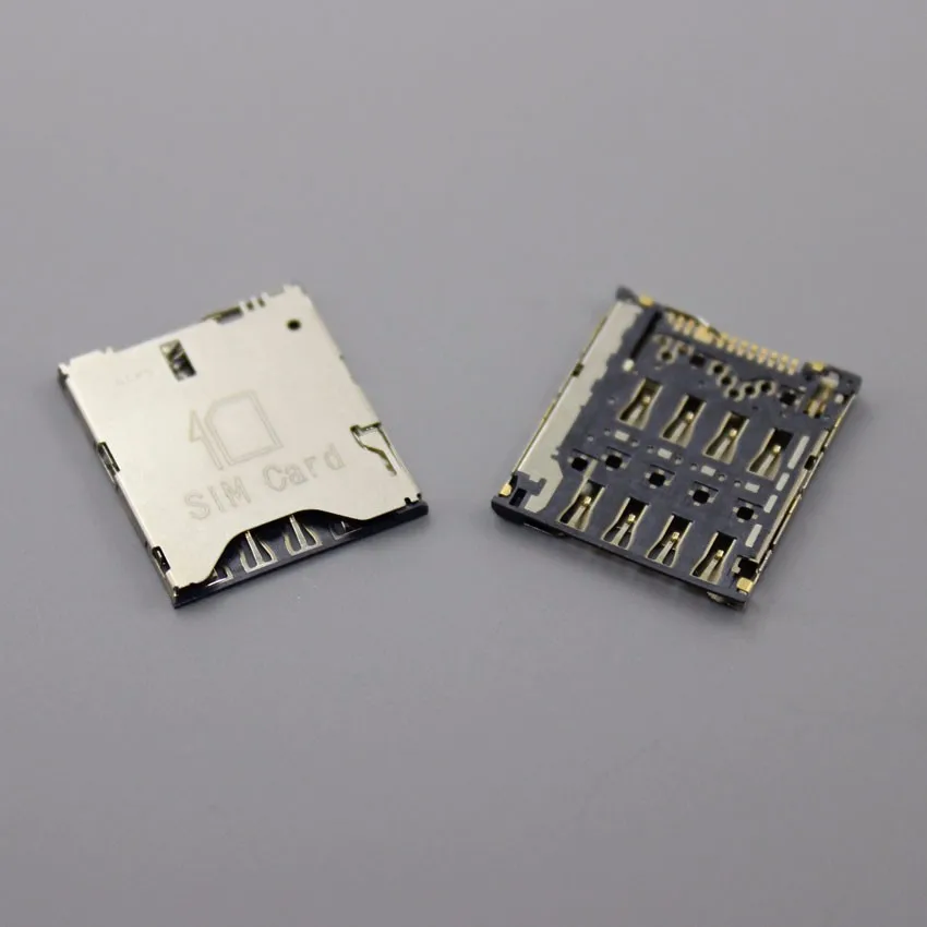 50PCS/LOT, new sim card reader for Alcatel one touch idol X OT-6040 6040D 6040 connector holder module ,KA-031