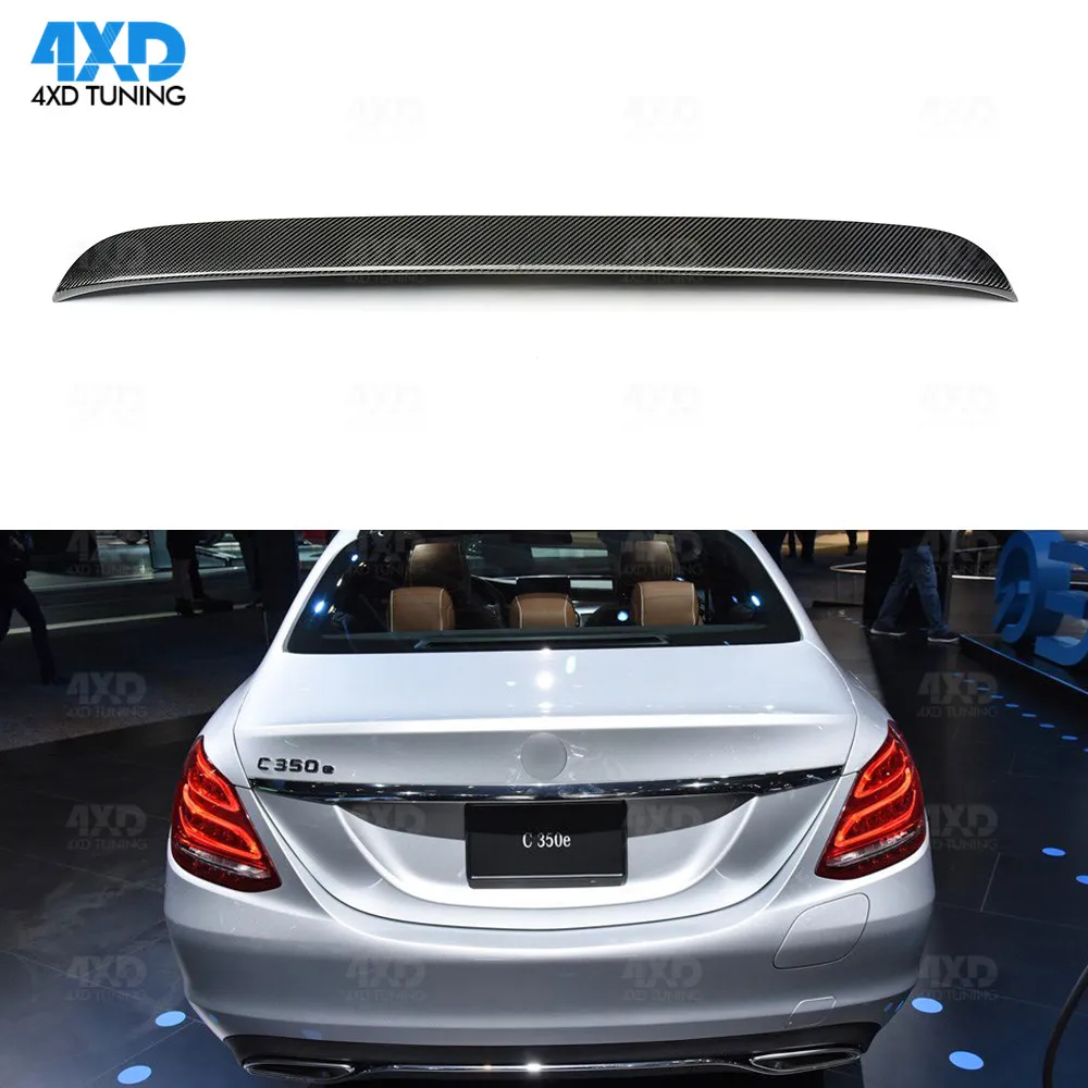 W205 Sedan Carbon Spoiler Original Style For Mercedes W205 C180 C200 C250 C260 Rear Trunk Spoiler Wing 2015 2016 2017 2018 2019