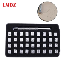 LMDZ 36pcs 3mm/6mm Steel Alphabet Number Stamp Punch Set Leather Craft Stamp Tools Leather carving seal   Leather craft Stamps