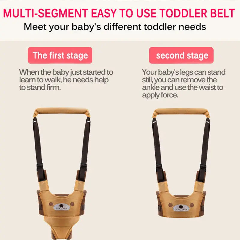 Baby Walking Harnesses Backpack Safety Assistant Learning Walk Helper Handheld Adjustable Wings Protective Belt Safe Leashes