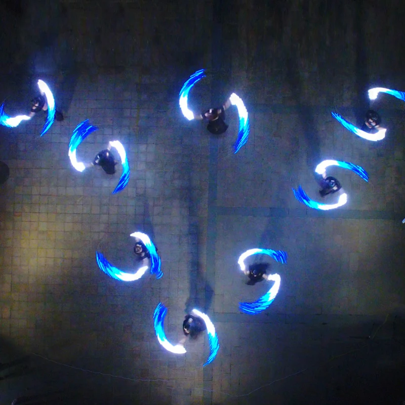 

Belly Dance Mujer Accessories LED Silk Fan Veil Bamboo For Belly Dancing Professional Bellydance Fan Veils LED Light Show Prop