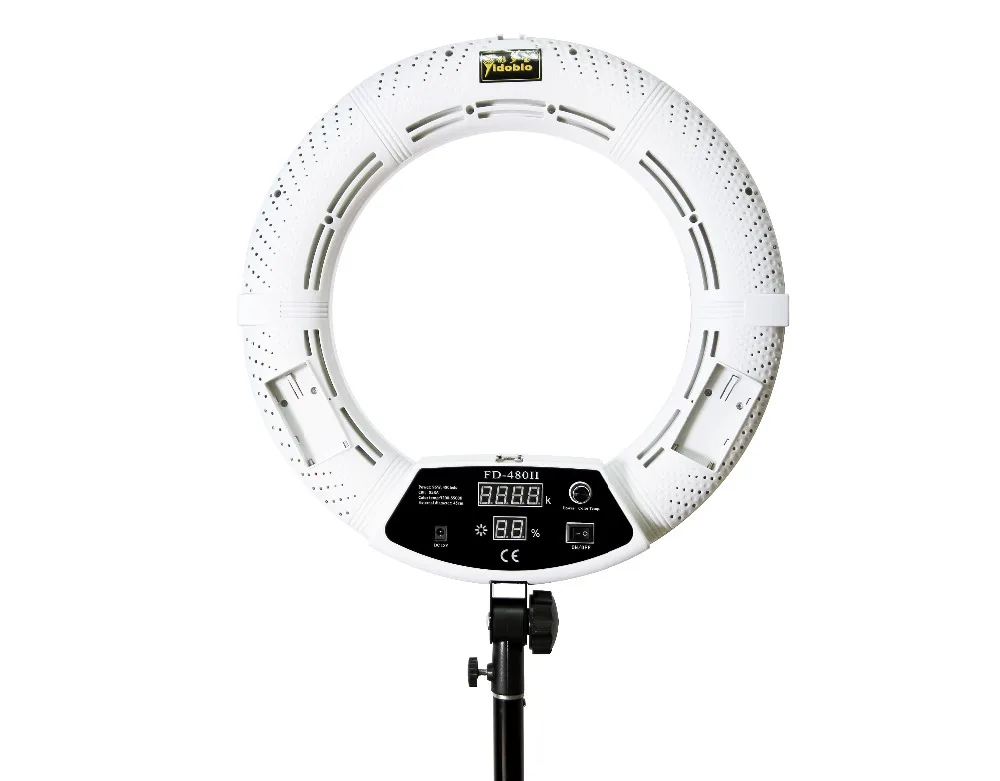 Yidoblo FD-480II white Bi-color Photo Studio Ring Light with bag LED Video Light Lamp Photographic Lighting 5500K 480LED Lights