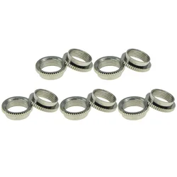 10x Brass Metric/USA Thread Deep Nut Guitar Toggle Switch Nut Fits Gibson/Switchcraft/Epiphone/Import Switches Nickel/Black/Gold