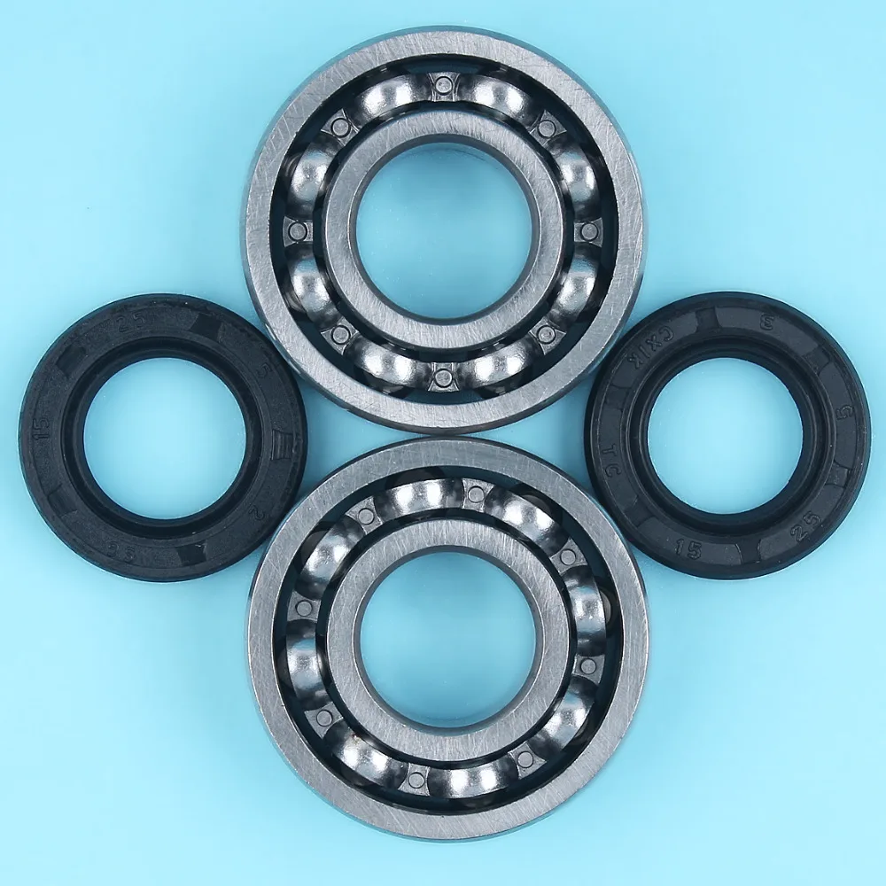 2 x Crank Lagers w/Oliekeerringen Kit Voor STIHL MS230 MS250 MS210 021 023 025 MS 230 250 Kettingzaag Vervanging Spare onderdelen