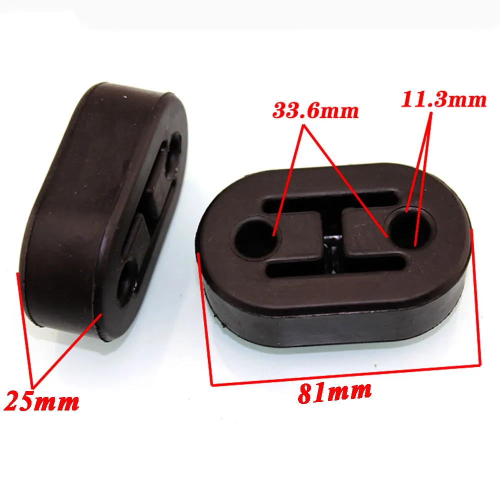 Car Replacement Exhaust Pipe Muffler Tip Mounting Hanger Bracket Black Fit For Universal Car SUV Off-Road Pickup Truck Styling