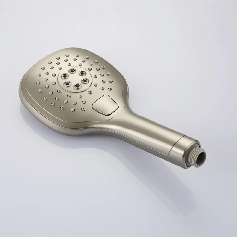 High quality ABS Plastic Bathroom three functions handheld shower head Shower accessories,Nickel Brushed