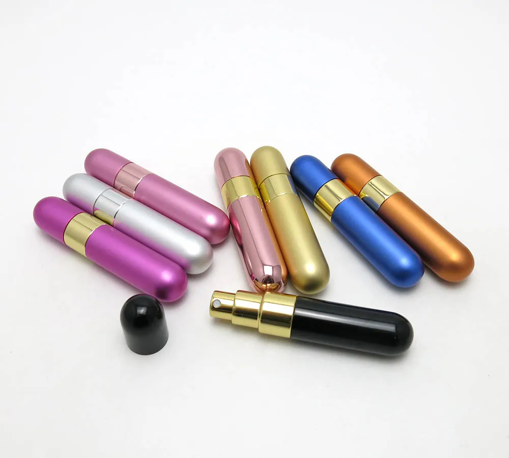 Hot Sale 1Piece 10ml Cute Colorful Perfume Bottle 10 colors Mini Portable Travel Refillable Sprayer Atomizer Scent Case As Gift