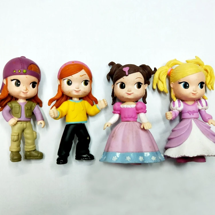 10PCS  Mini Action Figure Same with Playmobil Figure Toys 8-9cm Figurines Girls Boys Princess Model Doll Cake Figurine Kid Toys