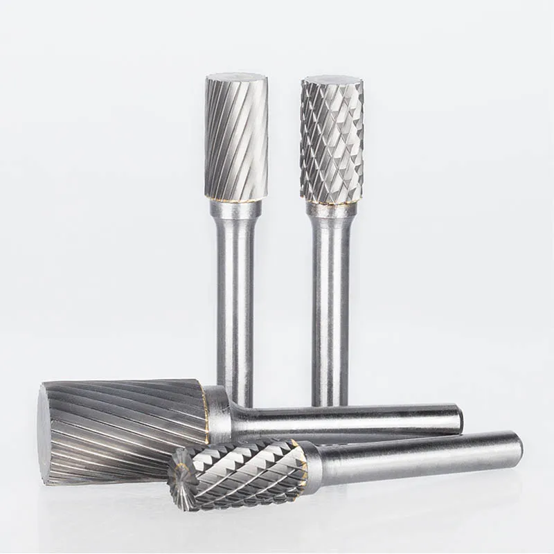 6mm Shank HSS di Taglio Burr Bits Per Dremel Utensile Rotante In Metallo Router Lavorazione Del Legno di Rettifica Ad Alta Velocità Cutter Taglio Singolo frese