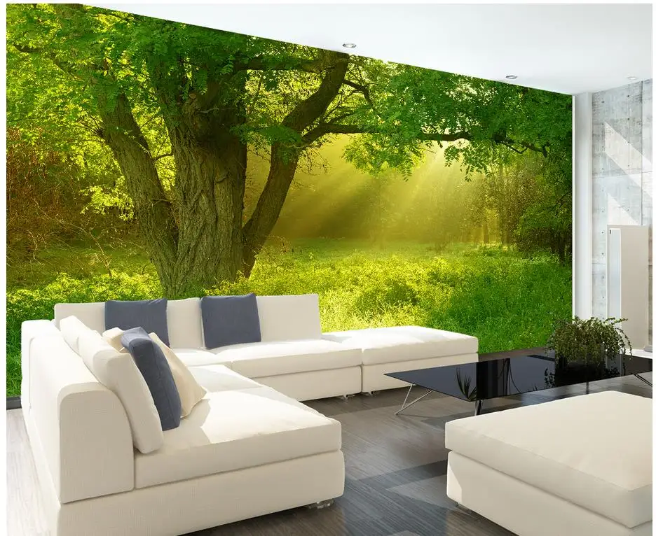 

3d murals wallpaper for living room Nature jungle backdrop 3d wallpaper for room 3d customized wallpaper