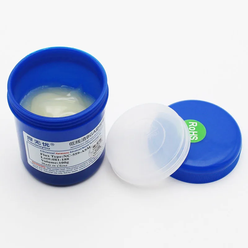 Solder Paste Free Welding Advanced Oil Soldering Flux NC-559-ASM+10cc 559 Solder Paste+Piston+Needles For BGA PCB