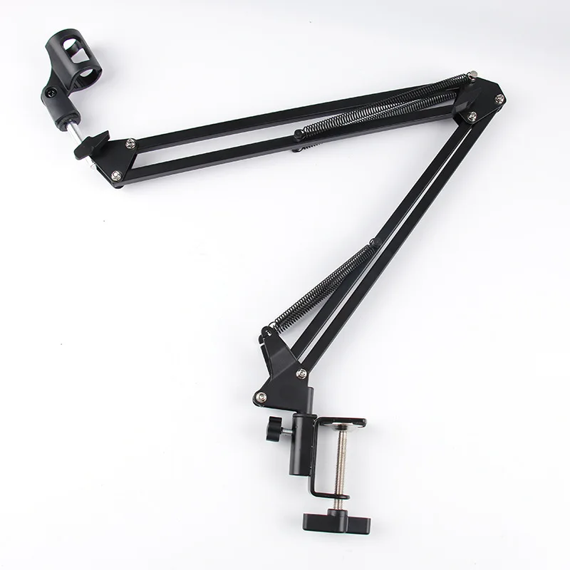 

Wholesale Mic Stand Adjustable desktop microphone stand cantilever support Microphone telescopic bracket