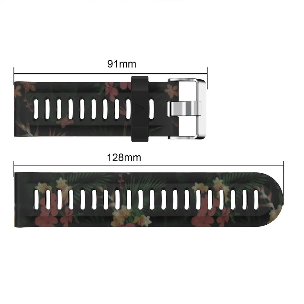 26mm largura pulseira de relógio amry cores verdes substituição silicagel banda macia pulseira de pulso para garmin fenix 3 hr gps relógio/fenix 5x