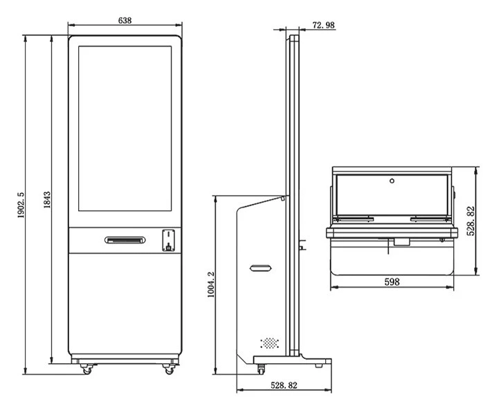 42 inch Instant Photo kiosk Photo taken Booth Kiosk  With DNP DX RX1 Thermal Printer