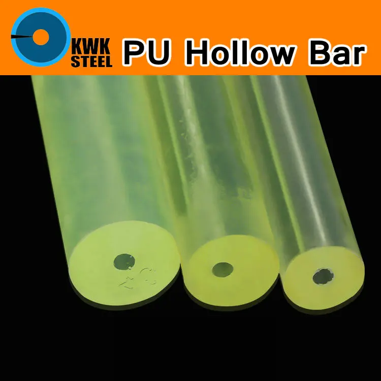 PU Elastic Pipe Hole Rod PU Round Tube Rubber Polyurethane Dichotomanthes Die Pad Mould Sealing Hollow Bar DIY Round Stick