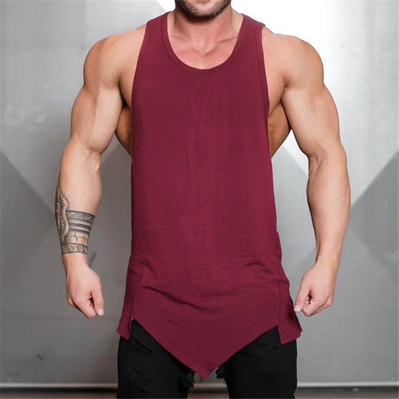 Brand 2023 men gyms tank tops bodybuilding shirt fitness clothing muscle singlet workout vests for men Sportwear top tank