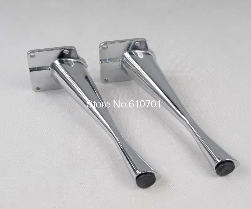 4 Pcs 6.8 "(170 Mm) logam Furniture Kabinet Meja Teh Sofa Kaki Kaki 6.8 "Kamar Mandi Kabinet Kaki TV Kabinet Bed