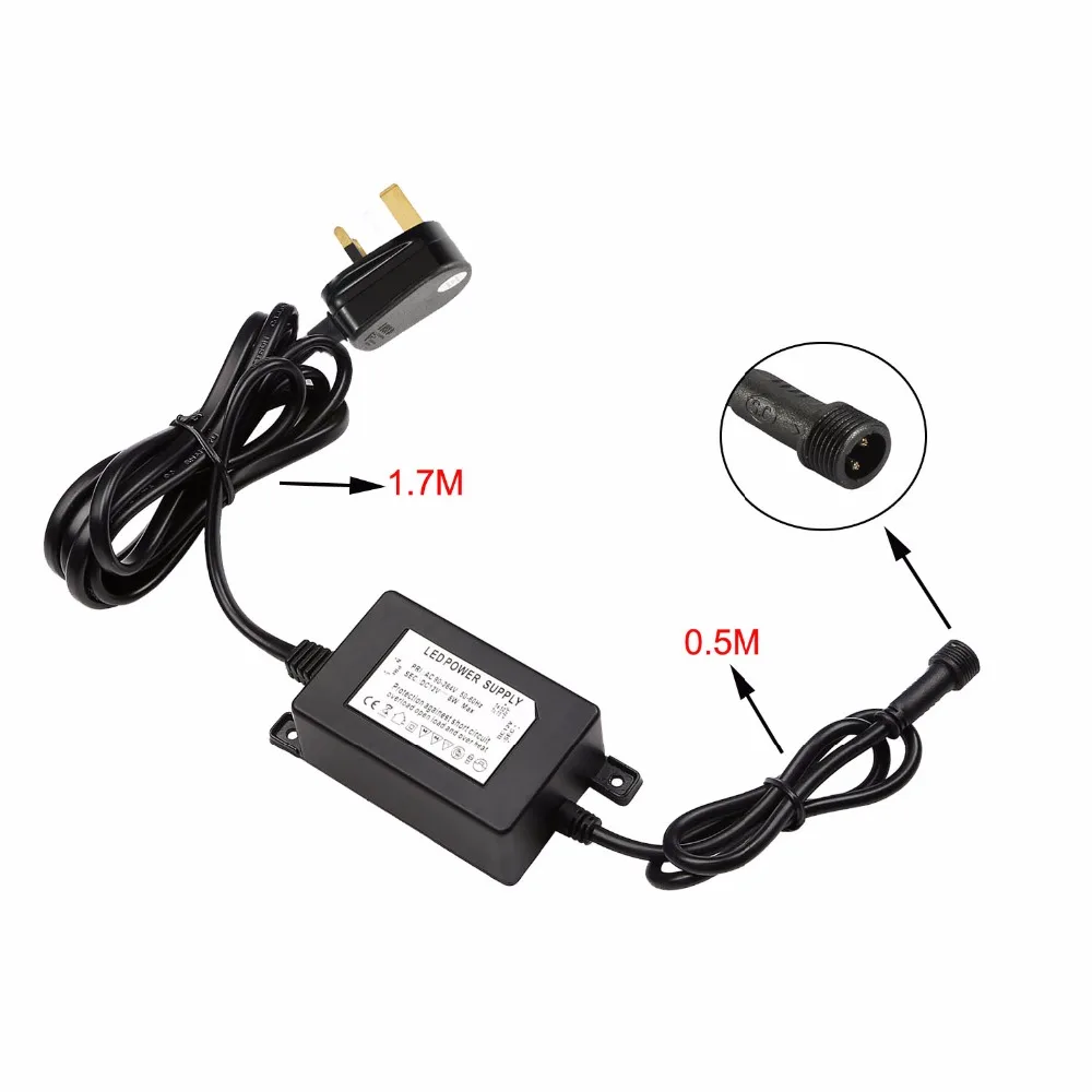 Imagem -05 - Tensão de Entrada ac 90260 v Saída dc 12 v Transformadores de Iluminação w de Alta Qualidade Led de Alimentação Fornecer ao Longo da Vida Levou Adaptador Preto pc