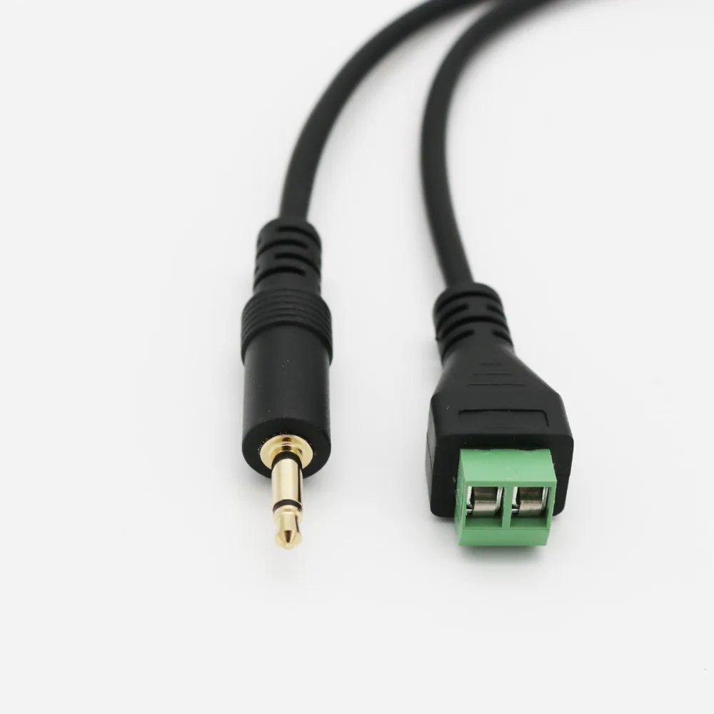 1 шт. 3,5 мм 1/8 дюйма моно TS штекер 2-полюсный на 2-контактный AV-винт видеощит балун клеммный разъем разъем беспаечный блок адаптер кабель