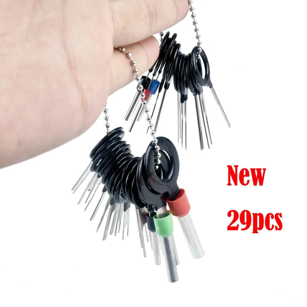 

18/21/26/29Pcs Car Wire Plug Terminal Removal Tools Car Wiring Crimp Connector Pin Extractor Kit Car Repair Hand Tool Set