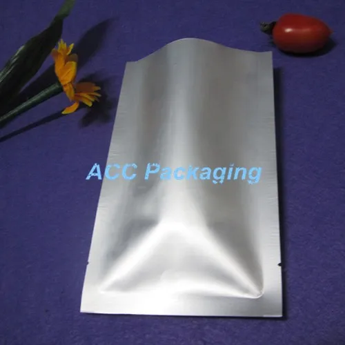 

12 Sizes 200Pcs/Lot Open Top Mylar Pure Aluminium Foil Packaging Bag Heat Seal Vacuum Bag For Food Coffee Nuts Packing Bag