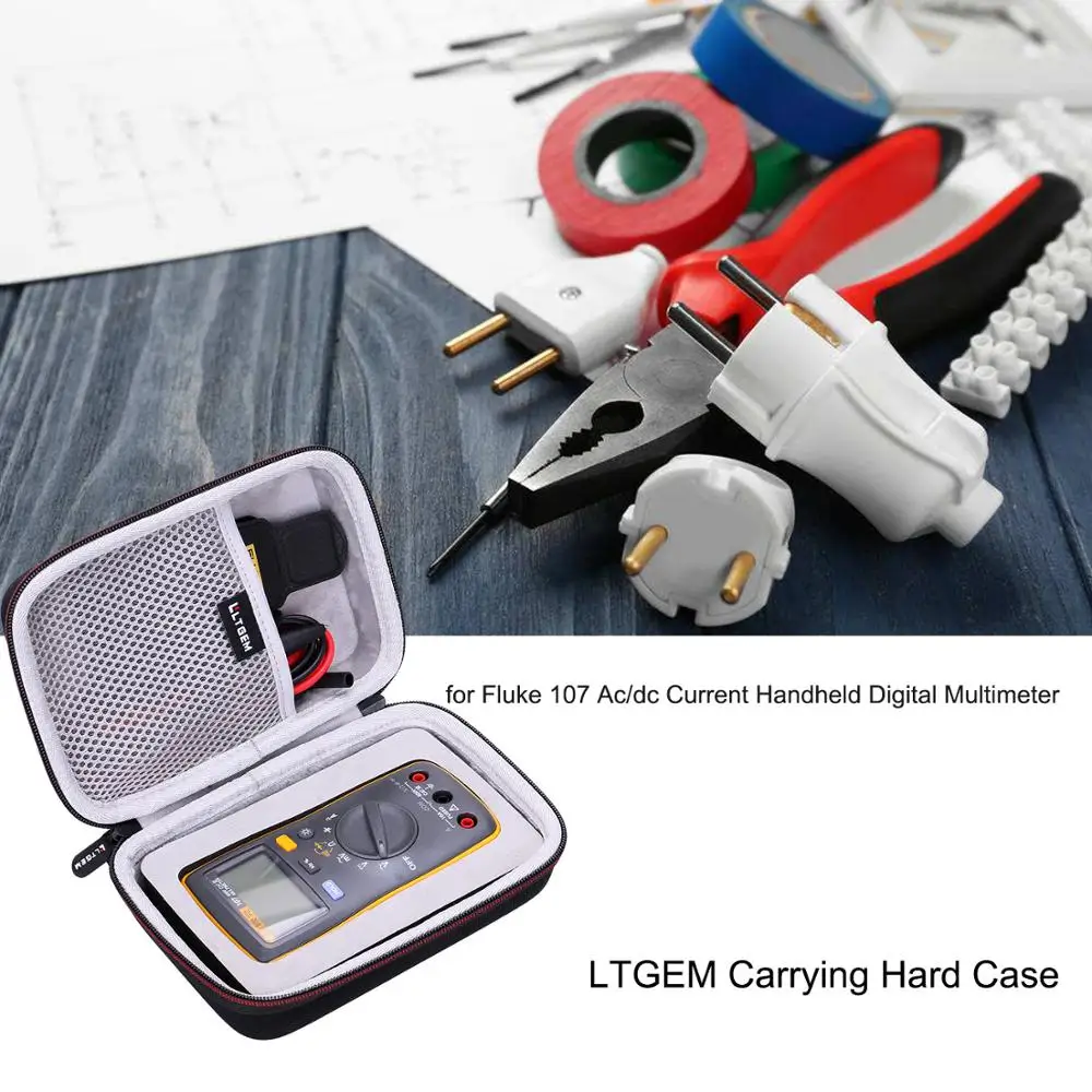 

LTGEM EVA Carrying Hard Case For Fluke 107 AC/dc Current Hand held Digital Multimeter