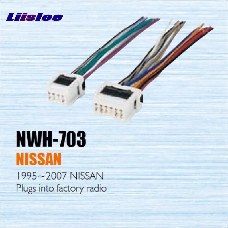 Car CD DVD Player Power Wire Cable Plug For Nissan 1995-1999 2000 2001 2002 2003 2004 2005 2006 2007 Plugs Into Factory Radio