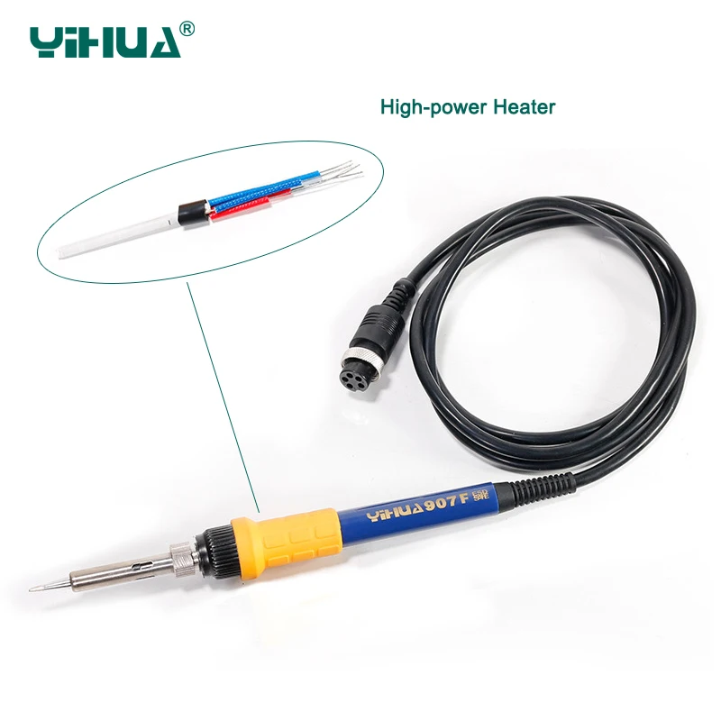 YIHUA 907F Soldering Iron Handle 60w Soldering Station Universal Solder Iron Handle High-power heater soldering iron accessories