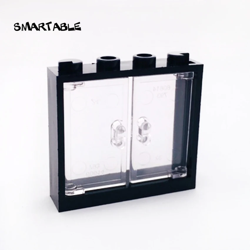 Smartable 窓枠 1x4x3 ビルディングブロック MOC 部品 DIY ハウスレンガのおもちゃ互換性のある主要ブランド 60594/4530589 おもちゃ 20 ピース/ロット