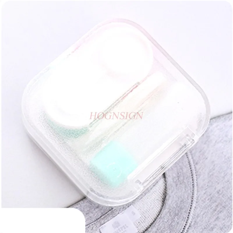 Contactlens Companion Box Leuke Cartoon Bril Opbergdoos Met Spiegel Staaf Schoonheidsverzorging Box Verkoop