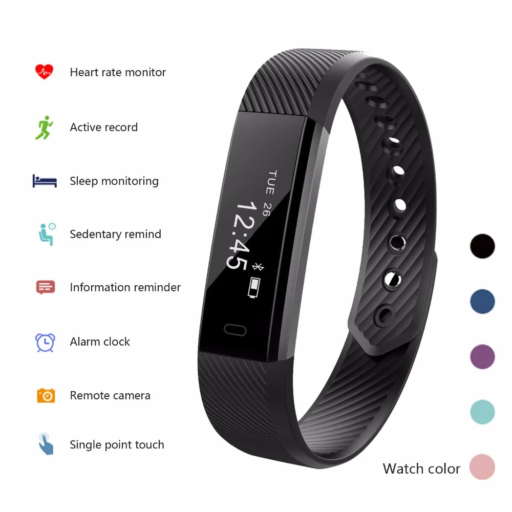 Smart Wrist Band Bracelet Waterproof For Men Women Boys Girls For Samsung iPhone Motorola Huawei Alcatel LG HTC