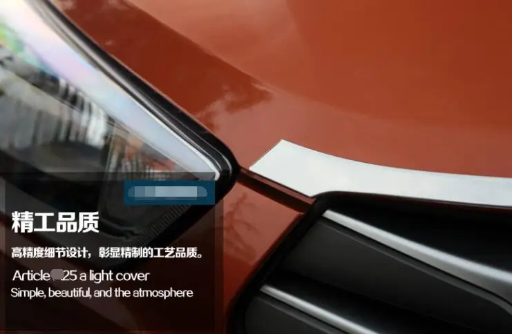 For hyundai ix25 creta accessories grille front Racing Grille Cover trim Exterior decoration Chromium Styling 2016-2019