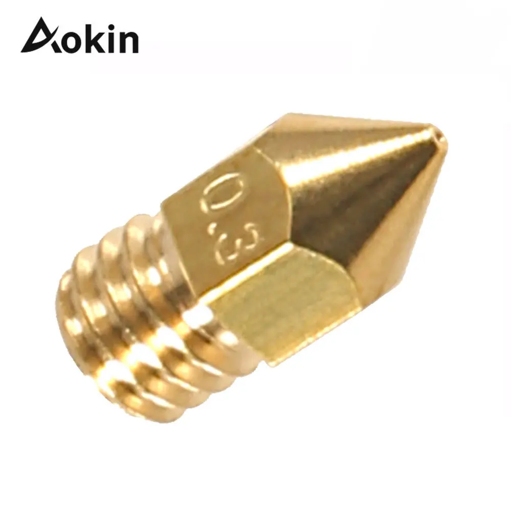 Mk7 Mk8 Nozzle 0.4mm 0.3mm 0.2mm 0.5mm Copper 3d Printers Parts Extruder Threaded 1.75mm 3.0mm Filament Head Brass Nozzles Part