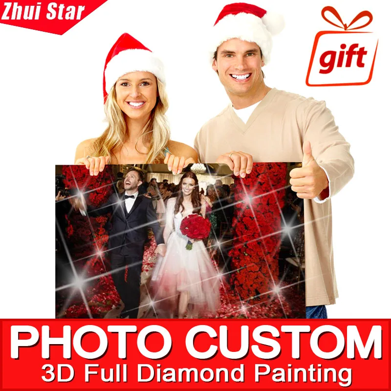 

5D DIY Diamond Painting Private custom! Photo Custom! Make Your Own Diamond Painting 3D Full Drill Diamond Rhinestone Embroidery