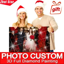 5D DIY Diamond Painting Private custom! Photo Custom! Make Your Own Diamond Painting 3D Full Drill Diamond Rhinestone Embroidery