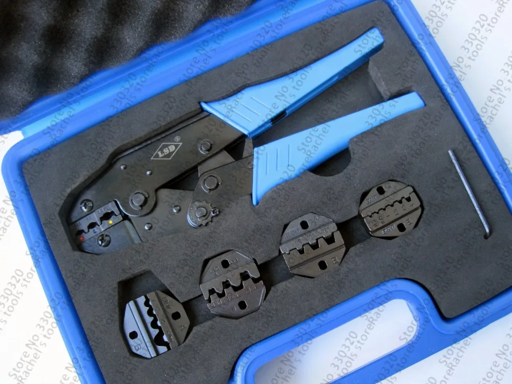 Terminal Combination crimping tool set with 4 replaceable die sets LS03C-5D3,crimping tool kit