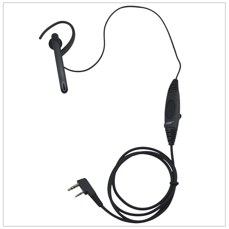 One-Wired Ear Hanger  Boom mic Ear Bar Mic PTT Headset 2-pin K plug for Kenwood Baofeng UV-5R,Wouxun KG-UVD1P, TYT MD-390