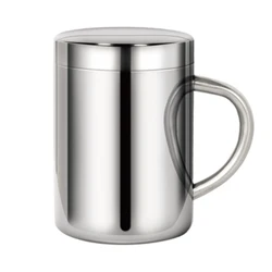 Double Wall Stainless Steel Coffee Mug Portable Cup Travel Tumbler Coffee Jug Milk Tea Cups Double Office Water Mugs