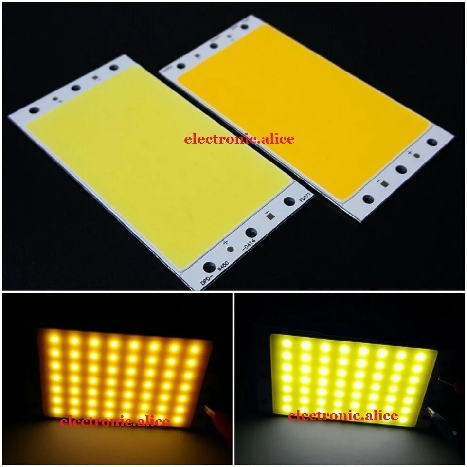 12V 24V 36V 5W 10W 50W COB LED Square/ Strip Light Lamp Bead Chip diy Long Life36 x 36mm  9450-0414  6969-1212