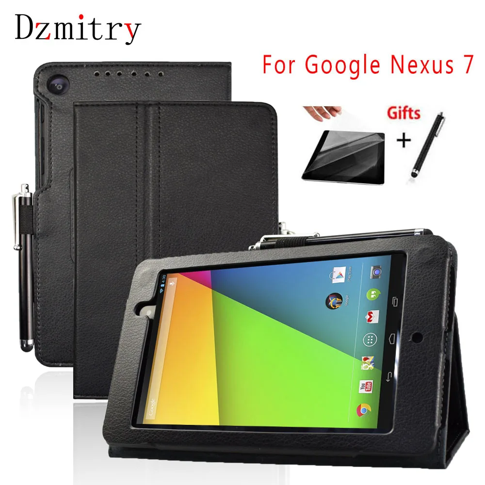 

Чехол-подставка из искусственной кожи для ASUS Google Nexus 7 II 2 Gen 2013 FHD, флип-защитные чехлы с автоматическим пробуждением/сном для планшета + пленка + стилус