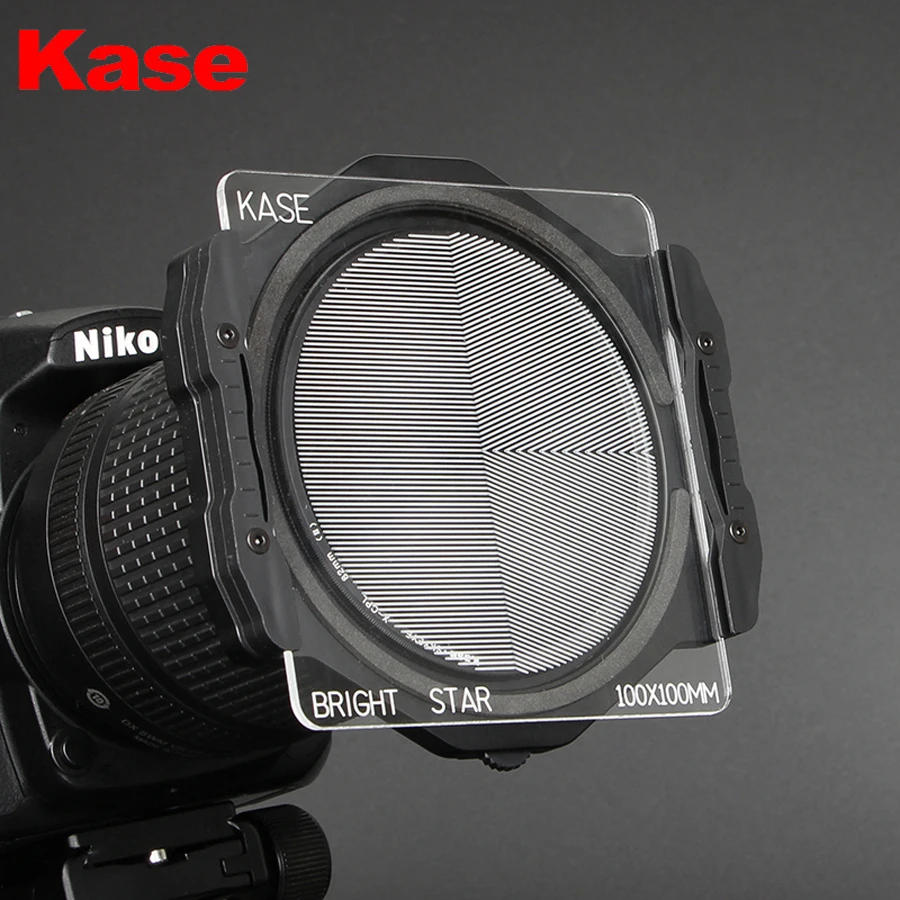 

Kase 100x100mm Square Bright Star Precision Assist Focusing Tool Optical Glass Lens Filter Night View Starry Sky Photography