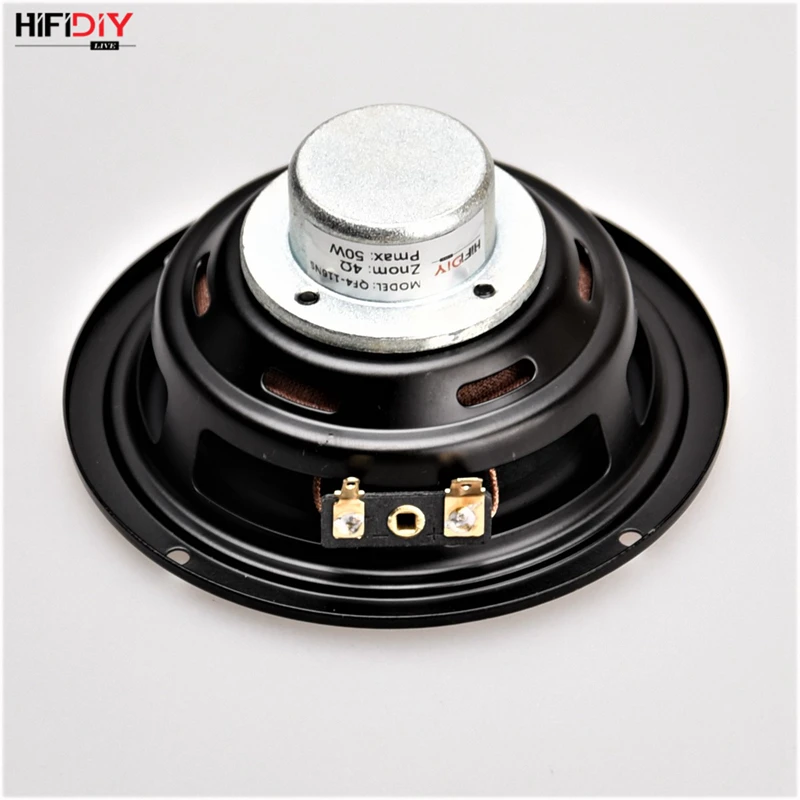 HIFIDIY LIVE Hi-Fi 4.5 INCH DIY Full frequency speaker unit 4 8OHM 50W Neodymium magnetic High Alto bass loudspeaker QF4-116NS