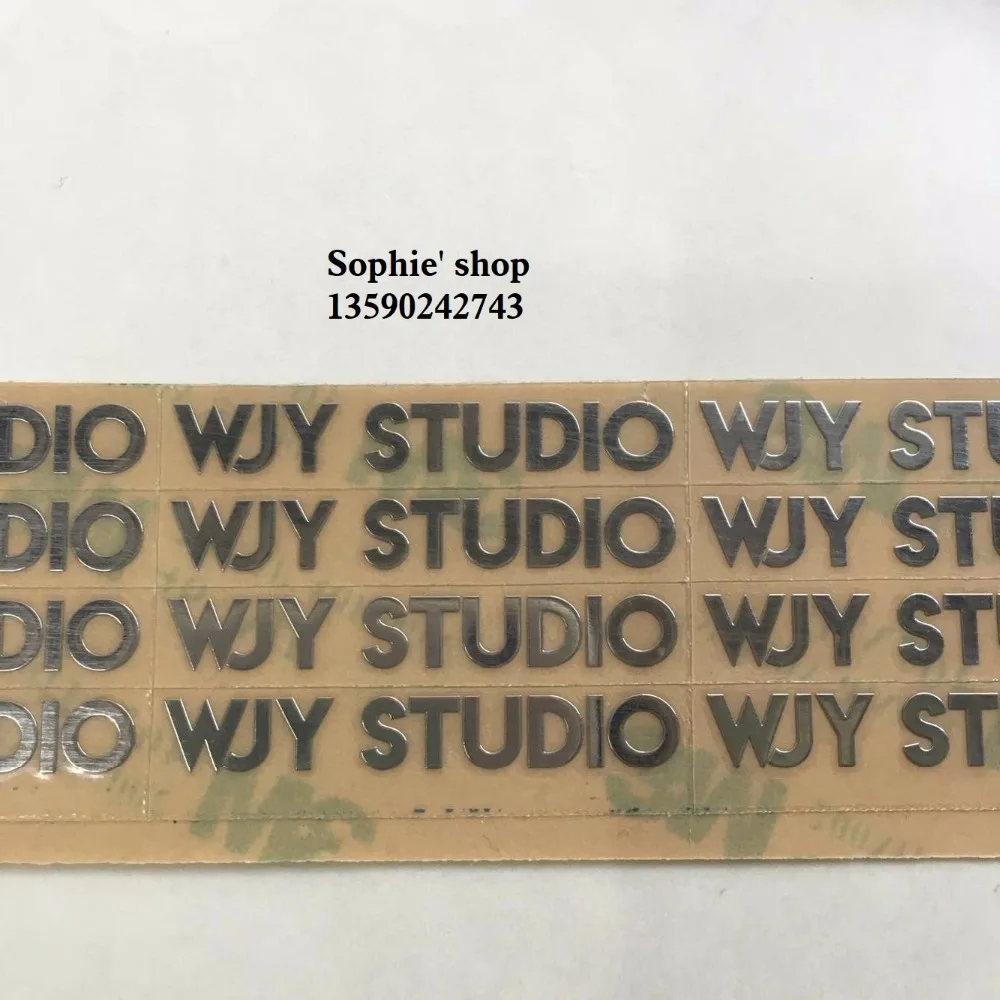 3D nickel sticker  custom 3d metal label sticker  metal logo tag ,,electroformed letters, customiezed decal