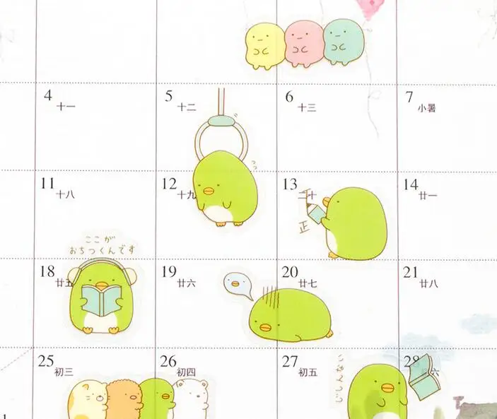 1 Set 50Pcs DIY Hand Painted Hand Drawing Francoise Stamp Theme Sticker Diary Decal Decor