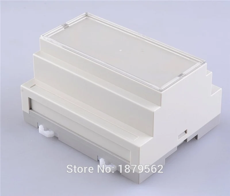 [Two Styles] 106*87*60mm din rail plastic enclosure abs diy plc waterproof housing electronic circuit box smal project case